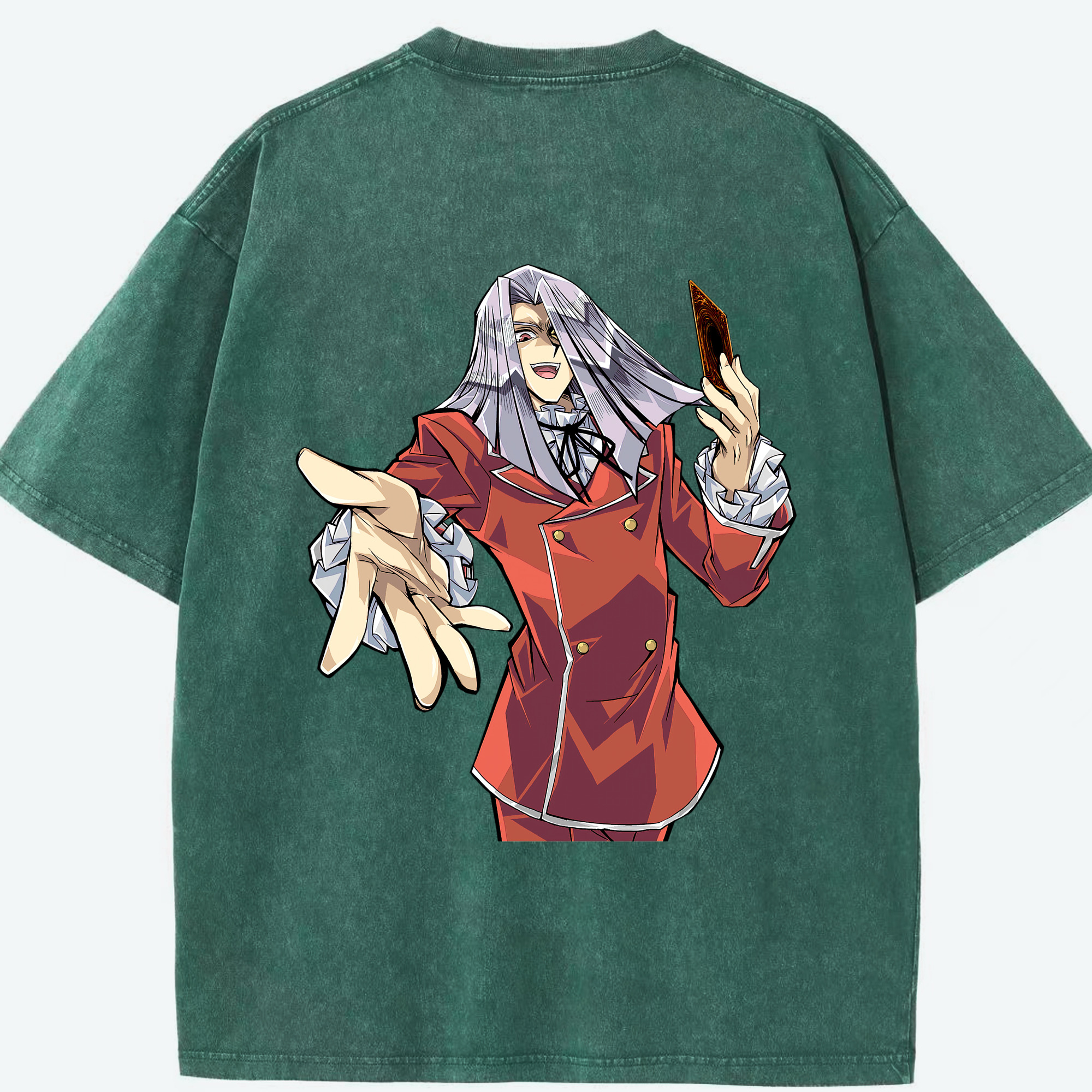（画像用） 遊☆戯☆王 Yu-Gi-Oh! 綿100% ヴィンテージ風 半袖Tシャツ（背面プリント）